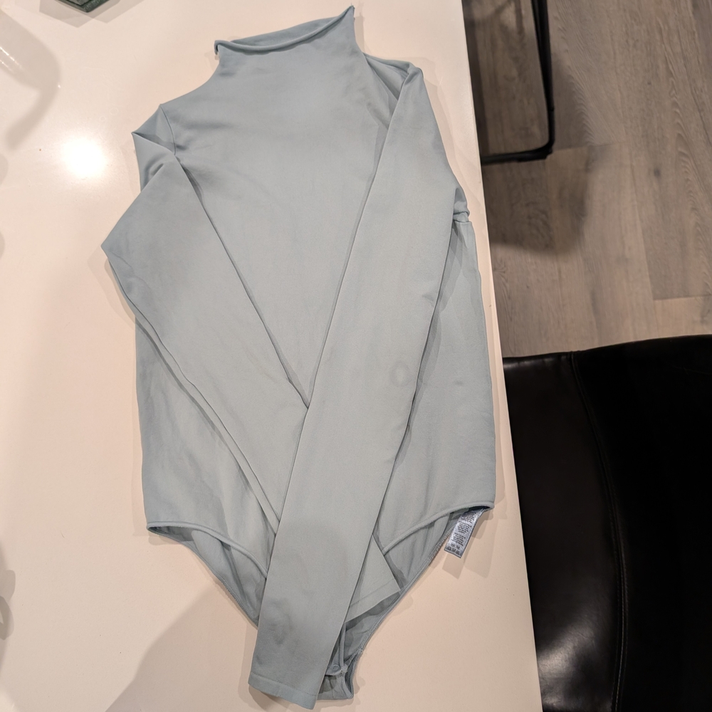 Skims Light Blue Long Sleeve Top